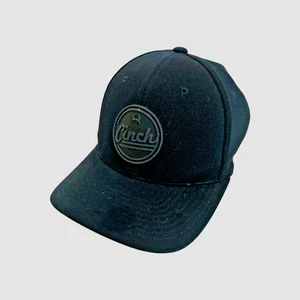 Gorra ajustada Flexfit L-XL negra engomada con logotipo en relieve elástica estilo cincha  - Imagen 1 de 6