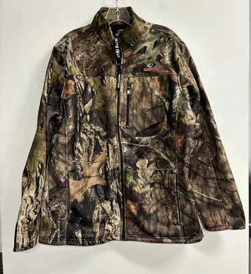 Mossy Oak Men's Performance Bonded Full Zip Shirt Size 42-44 - Image 1 of 3