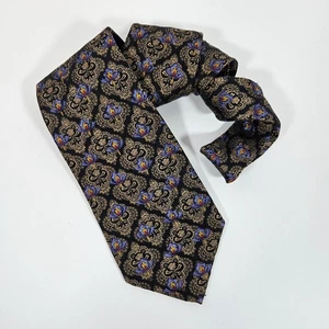 Cravatta Nordstrom Robert Talbott in seta Best of Class nera oro made in USA cravatta - Foto 1 di 10