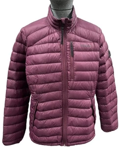 Ladies Maroon Purple Padded Lightweight Layer Jacket Prime 313 Down UK 12 - Picture 1 of 11