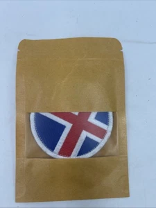 Circle ICELAND FLAG PATCH embroidered EMBLEM ICELANDER REPUBLIC BADGE Sew On - Picture 1 of 2