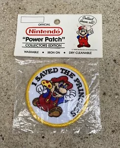 Vtg 1988 Official Nintendo Power Patch Sealed Mario I Saved The Princess - Picture 1 of 4