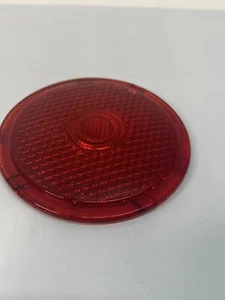 Lente de lámpara de luz trasera de vidrio rojo vintage 1946-1950 Jeep Stimsonite 1378 50522 - Imagen 1 de 12