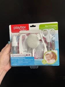 Playtex 12-Piece Baby Grooming Kit Clippers Brush Comb Toothbrush Scissors Case - Picture 1 of 2