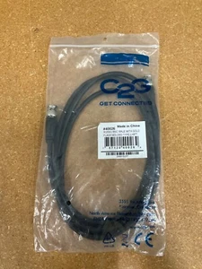 C2G 40026 RG59/U BNC Male with Gold Flash Molded Type, L=6ft - Picture 1 of 2
