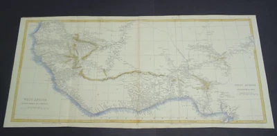 Antique map of West Africa by Joseph Lowry printed 1852 - Image 1 of 4