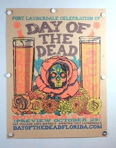 Fort Lauderdale Celebration of DAY OF THE DEAD 2011 Promo Post- 17x22" A02-12-24 - Picture 1 of 7