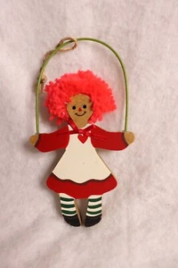 Kurt Adler 1994 Raggedy Ann Holz Ornament - Bild 1 von 2