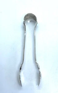 TIFFANY & CO. "PROVENCE" STERLING SILVER SMALL SUGAR TONGS, 4" - Picture 1 of 4