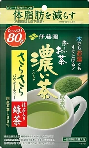 Itoen Oi Ocha Smooth Dark Tea Powder Zipper Packs 80g Made In Japan - Picture 1 of 7