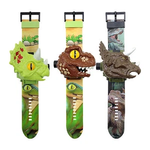 Electronic 3D Flip Projector Watch Toy 24 Dinosaur Cartoon Images Pattern Boys - Picture 1 of 14