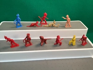 vintage lido t.cohn ajax 1950's hard plastic cowboy and indian figures - Picture 1 of 7