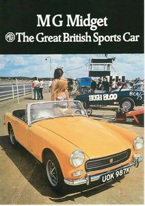 MG Midget Santa Pod Hushbloo Dragster Hot Pants Fashion Collectable postcard A - Picture 1 of 1