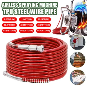 5M-30M 1/4'' Airless Paint Sprayer Hose Spray Gun High Pres Extension Tube Pipe - Picture 1 of 25