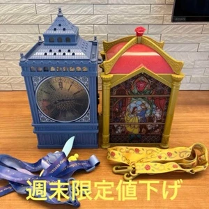 Tokyo Disney Peter Pan Tinker Bell Beauty and the Beast Popcorn Bucket 2-set - Picture 1 of 5