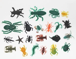 Lote vintage de goma Jiggly Jigglie Wigglie juguete insecto insecto araña hormiga escarabajo retro - Imagen 1 de 5