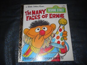 * Collectible BOOK ~The Many Faces Of Ernie, A Little Golden Book 1979. - Picture 1 of 2