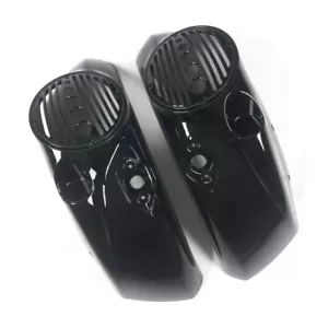 8'' Saddlebag Speaker Lid w/ Chrome Grill for Victory Cross Country 2011-14 2015 - Picture 1 of 12