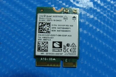 Dell Latitude 3510 15.6" Genuine Laptop Wireless WiFi Card AX201NGW XVV0P - Image 1 of 2