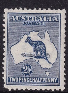 AUSTRALIA-1913 2½d Indigo Sg 4 AVERAGE MOUNTED MINT - Picture 1 of 2