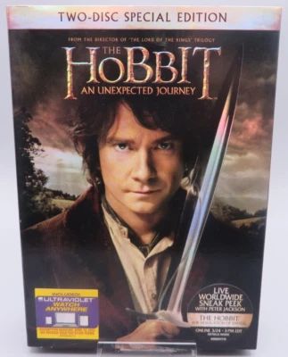 The Hobbit: An Unexpected Journey Two-Disc DVD Special Edition Bilbo Baggins - Image 1 of 4