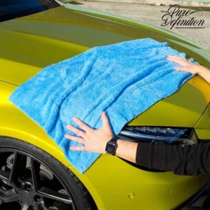 Car Drying Towel 50 x 100cm Edgeless Microfibre Cloth Cleaning Pure Definition - Picture 1 of 6