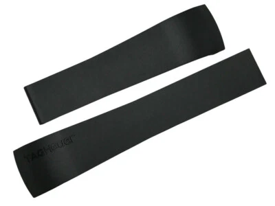TAG HEUER MONACO WW2110 REPLACEMENT BLACK RUBBER 22/18 WATCH STRAP - Image 1 of 4