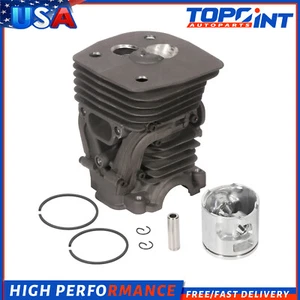 Kit de pistón de cilindro y anillos pasador Circlip 47 mm para Husqvarna 455 Rancher 455E 460 - Imagen 1 de 6