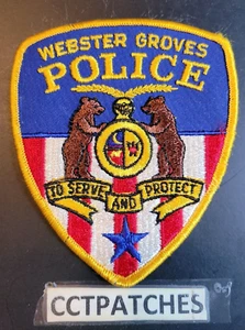WEBSTER GROVES, MISSOURI POLIZEI SCHULTERAUFNÄHER MO - Bild 1 von 2