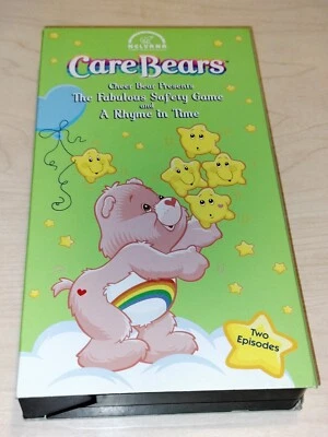 CARE BEARS Fabulous Safety Game and A Rhyme in Time VHS children's video kids - Image 1 of 2
