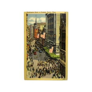 Postal P01A Washington St Boston MA: 1940 #899 Libertad 1 ¢ Estampilla de Defensa - Imagen 1 de 2