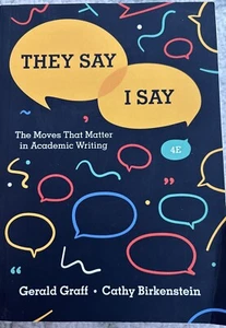 They Say / I Say: The Moves That Matter in Academic Writing (4th Paperback) - Imagen 1 de 2