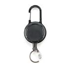 Retractable Keyring Wire Rope IDs Badges Holder Heavy Duty Retractable KeyChain