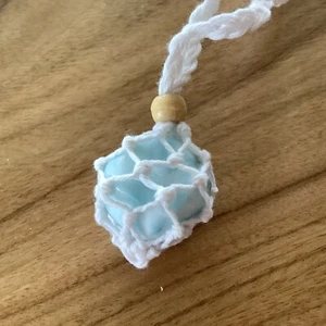 Blue Larimar, Atlantis Stone in Macramé Interchangeable Necklace - Picture 1 of 10