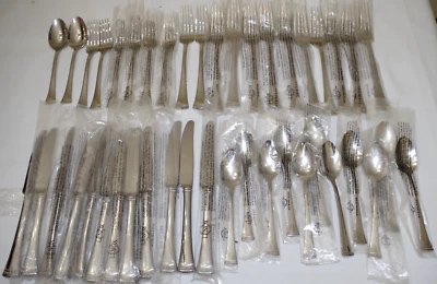 XY - NEW Lenox 18/10 PORTOLA Stainless Steel Flatware 43 Piece Partial Set - Image 1 of 4
