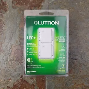 Lutron Maestro Controllo Ventilatore e Luce Dimmer LED Monopolare - Foto 1 di 7