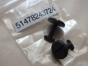 New Genuine BMW MINI pair of Floor Mats fixing locking pins 51478243734 MN15 - Picture 1 of 5