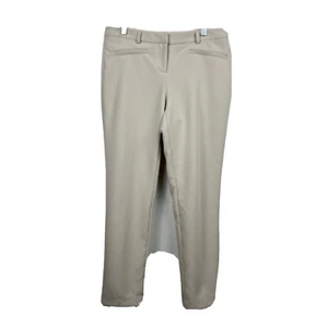 Cynthia Rowley Pants 8 Womens Biege Slacks Slim Ankle Pockets Career Zip Fly - Picture 1 of 7