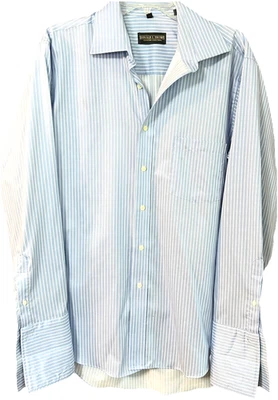 Camisa de vestir para hombre Donald J Trump Signature Collection azul 100 % algodón 16,5 34-35 Foto 1 de 4