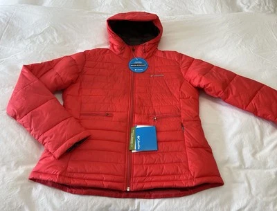Columbia | Mujer XL | Chaqueta acolchada Omni-Shield almohada polvo rojo/naranja nueva con etiquetas Foto 1 de 4