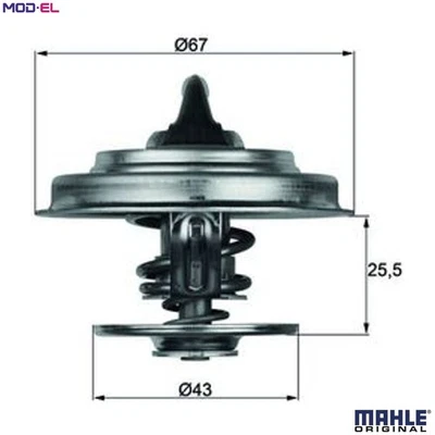 THERMOSTAT COOLANT TX 18 75D FOR MERCEDES-BENZ T2/LN1/Platform/Chassis/Cab/Van - Image 1 of 4