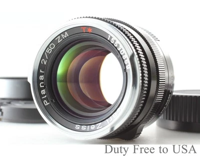 [MINT w/ Hood] Carl Zeiss Planar T* 50mm f2 ZM Lens Black for Leica M From JAPAN - Image 1 of 4