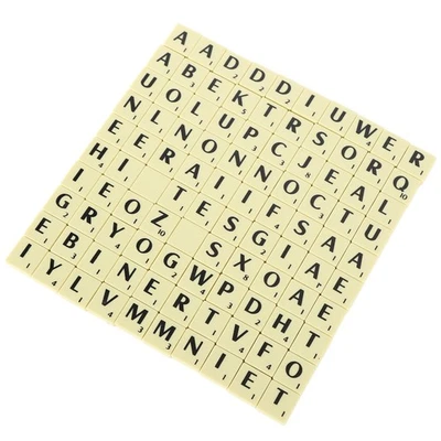 ˙ Letter Chess Pieces Set Crossword Game Tiles Chess Pieces - Image 1 of 4