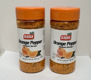 Badia Orange Pfeffer Gewürz 2 - 6,375 OZ FLASCHEN GF KOSCHER VERSIEGELT HALAL NEU - Bild 1 von 6