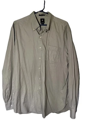 Victorinox Shirt Mens XL Khaki Swiss Army Knife Type A-2 Button DownLong Sleeves - Image 1 of 4