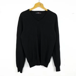 Iceberg Maglione Uomo Taglia S Puro Cashmere Comodo Elegante Invernale Nero - Imagen 1 de 4