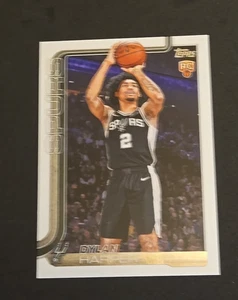 2025-26 Topps Basketball Dylan Harper Spurs Presale #202 Rookie RC Base Card - Picture 1 of 6