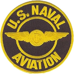 U.S. Naval Aviation Aircrew Insignia USN 4" Iron-On Patch - Picture 1 of 1