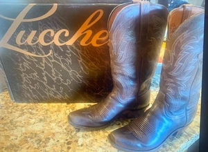Lucchese Boots, Woman's , Baker model, part of Palo Pinto collection - Size 8 - Picture 1 of 2