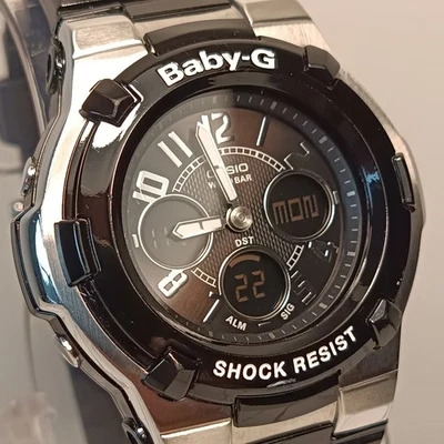 Casio Baby-G Black Watch 38mm Shock Resist BGA-110 WR 100M New Battery - Image 1 of 4